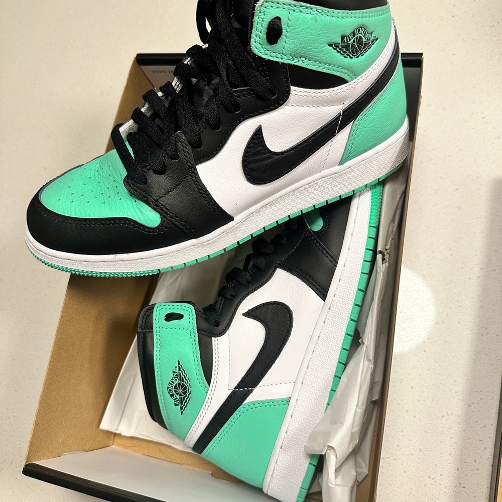 Nike Air Jordan Sneakers - Black, White, Teal
